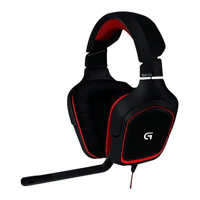 Logitech G230 Gaming Headset, Black/Red Logitech G230 Gaming Headset, Black/Red
